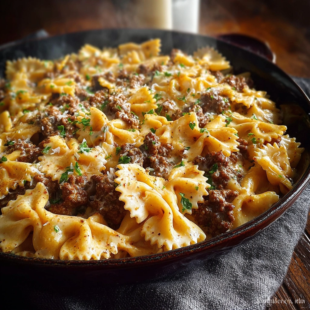 Creamy Cajun Bowties with Spiced Beef - Image 3