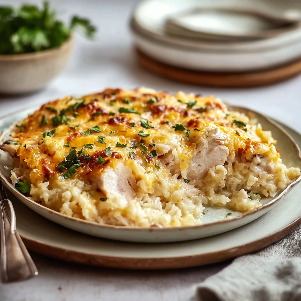 Creamy Chicken Cauliflower Rice Casserole Bake - Image 2