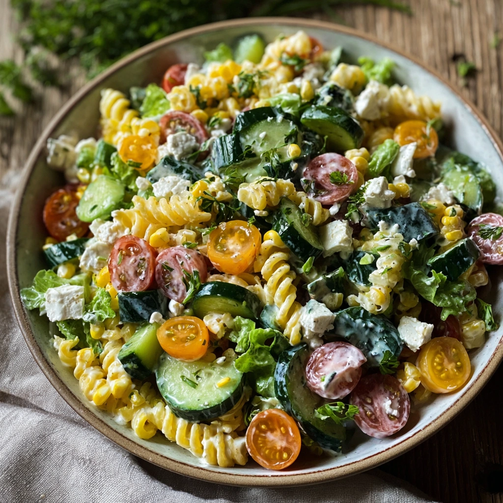 Vibrant Mediterranean Refreshing Cold Salad Recipe - Image 1