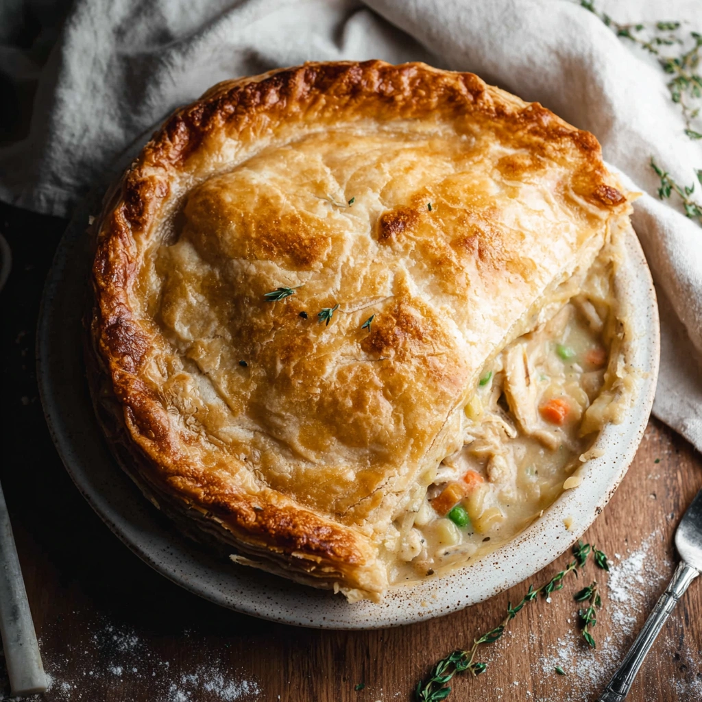 Homestyle Easy Chicken Pot Pie with Flaky Crust - Image 1