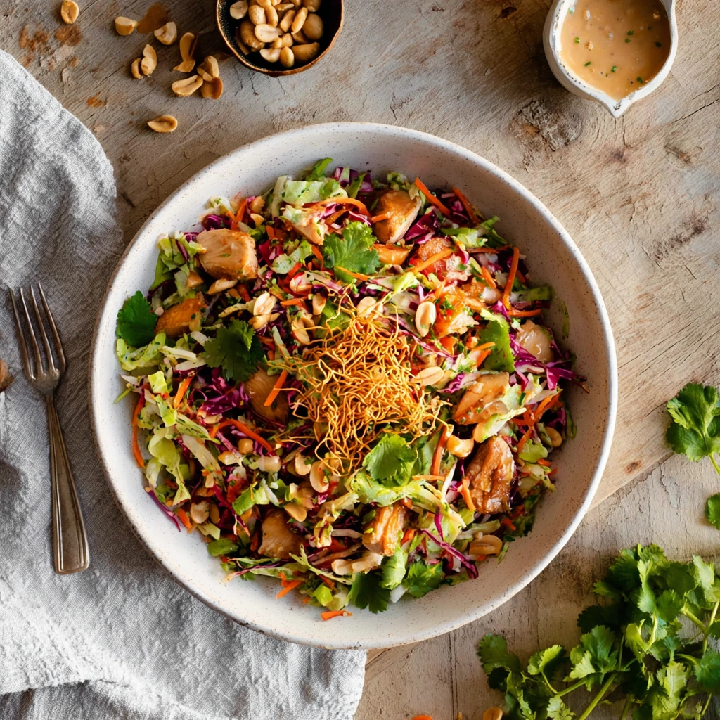 Crunchy Peanut Chicken Salad: A Vibrant Meal - Image 1