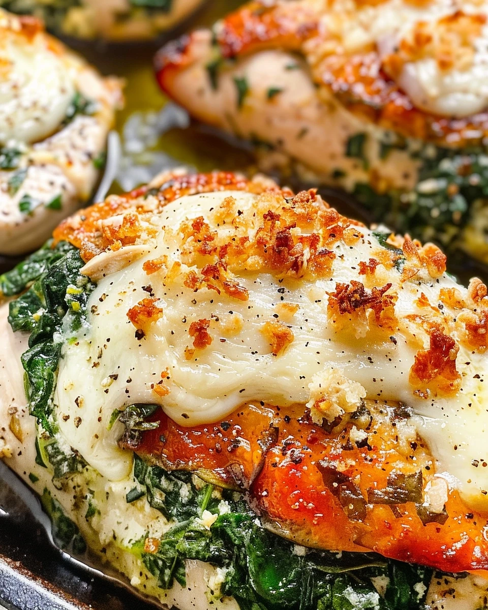 Creamy Spinach Stuffed Chicken Breast with Cream Cheese - Image 1