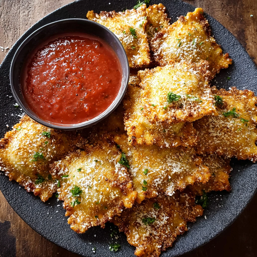 Crispy Toasted Ravioli in Air Fryer or Oven - Image 3