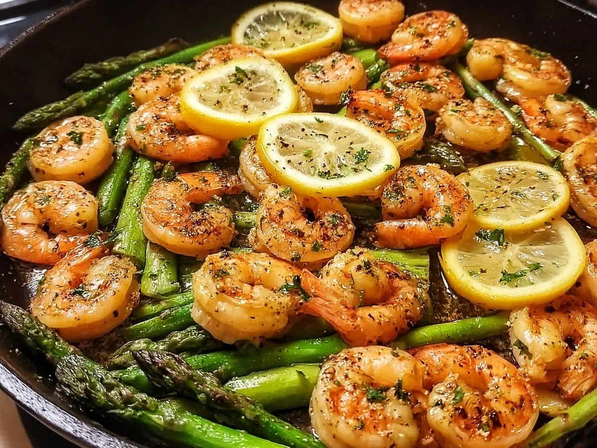 20-Minute Lemon Garlic Shrimp & Asparagus Dinner - Image 2