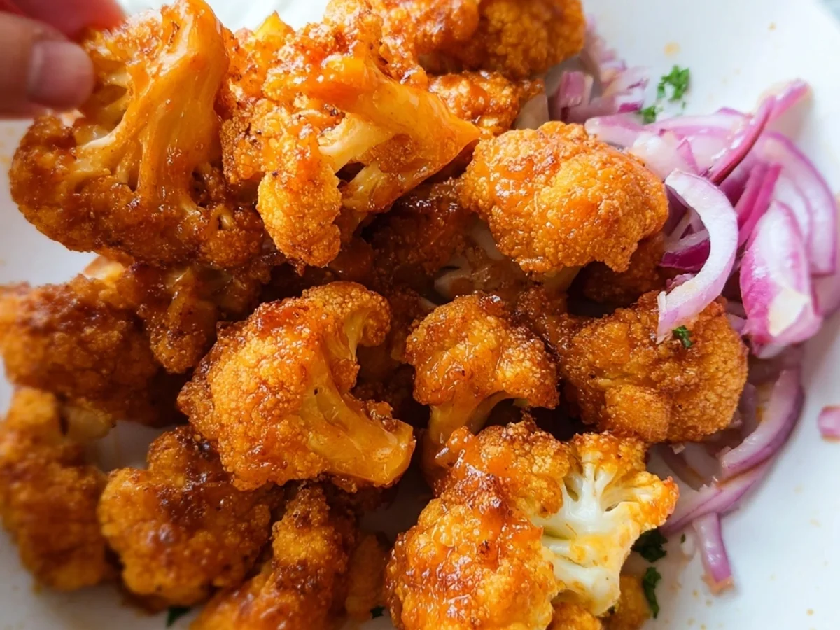 Air Fryer Cauliflower Wings with Honey Sriracha Sauce - Image 1