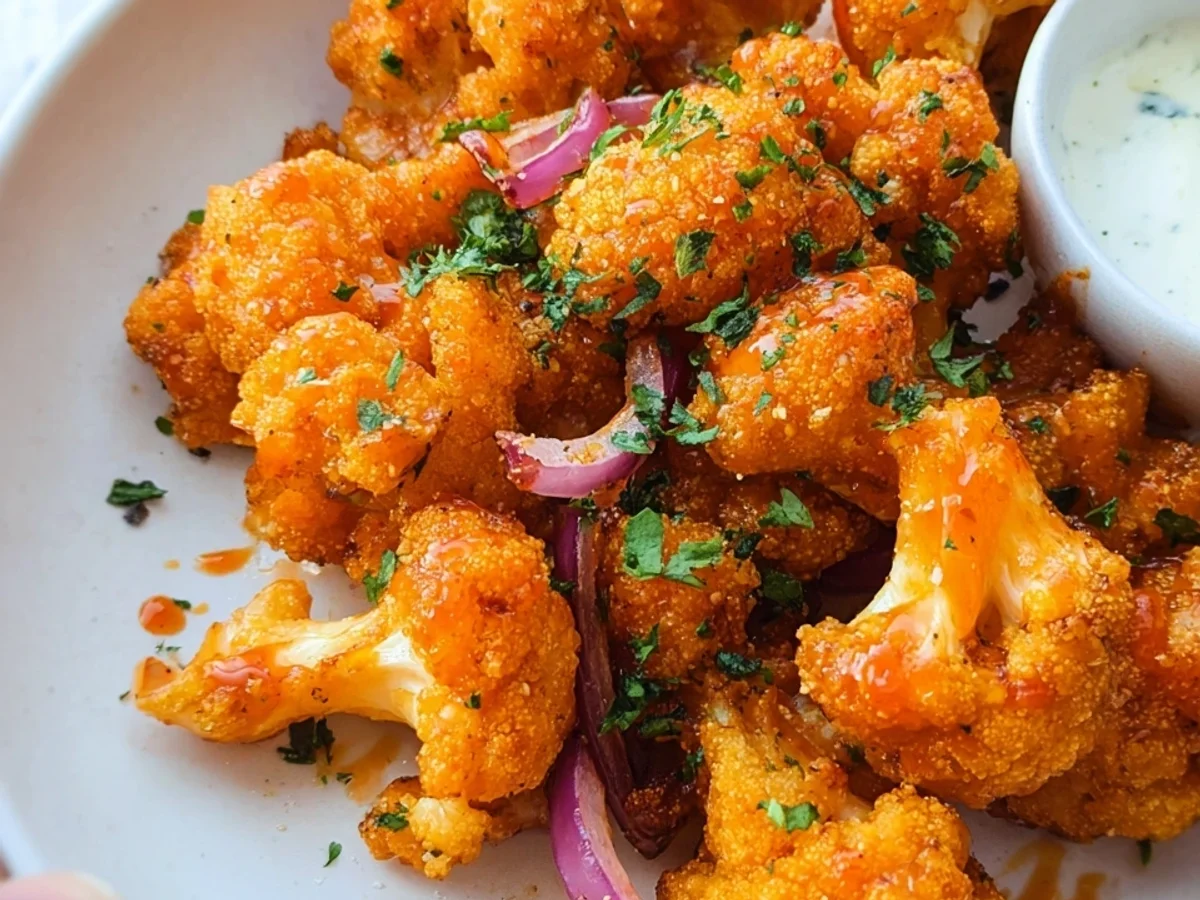 Air Fryer Cauliflower Wings with Honey Sriracha Sauce - Image 2