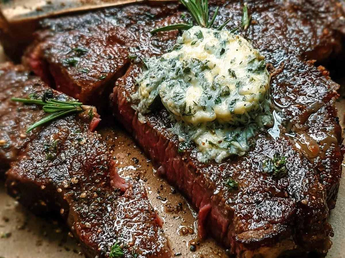 Air Fryer T-Bone Steak with Garlic Herb Butter - Image 2