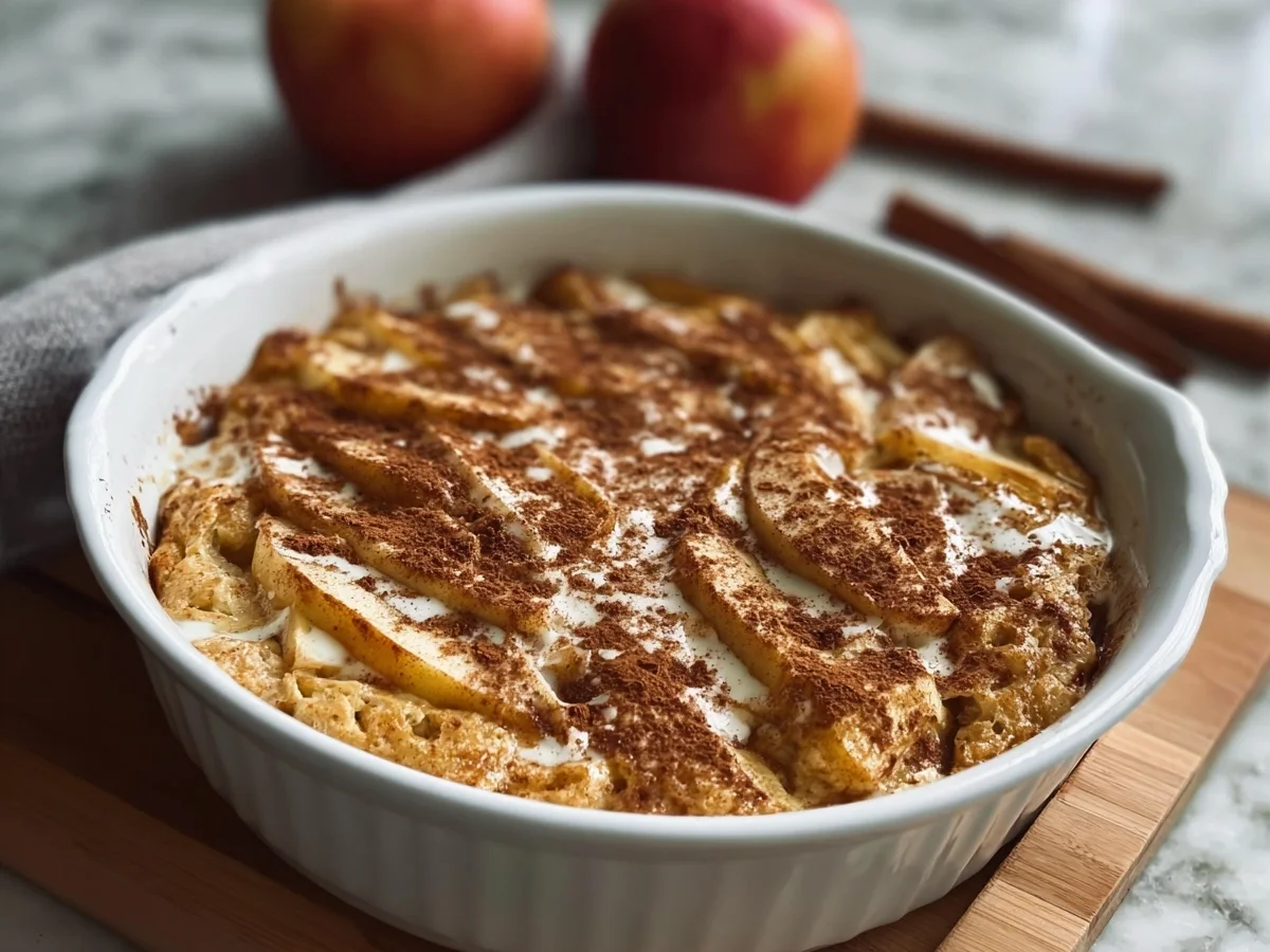 Apple Cinnamon Cottage Cheese Bake: Protein Breakfast - Image 1