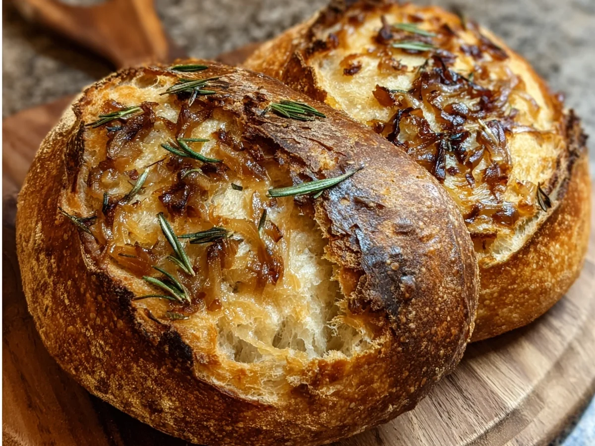 Artisan Caramelized Onion Cheddar Sourdough - Image 1
