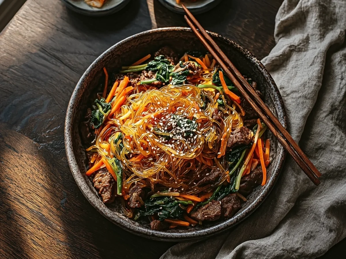 Authentic Korean Japchae: Savory Noodle Stir-Fry - Image 1