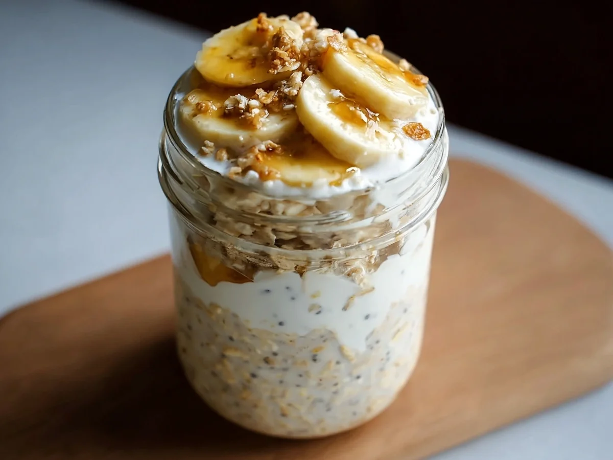 Banana Cream Pie Overnight Oats: Guilt-Free Breakfast - Image 1