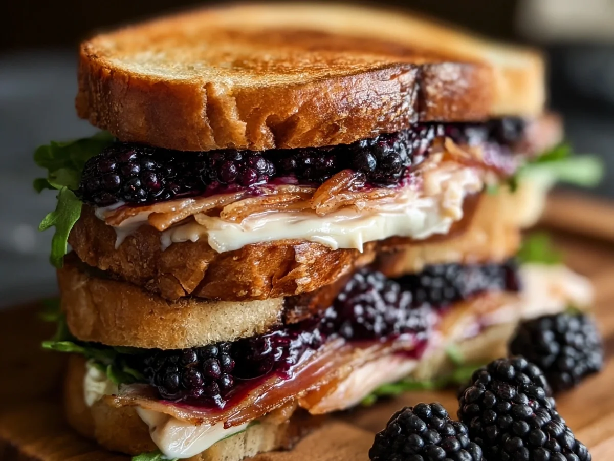 Blackberry Brie Turkey Bacon Sandwich: Sweet & Savory - Image 1