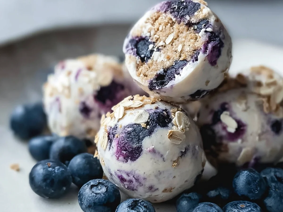 Blueberry Cheesecake Protein Bites: Healthy Snack - Image 2