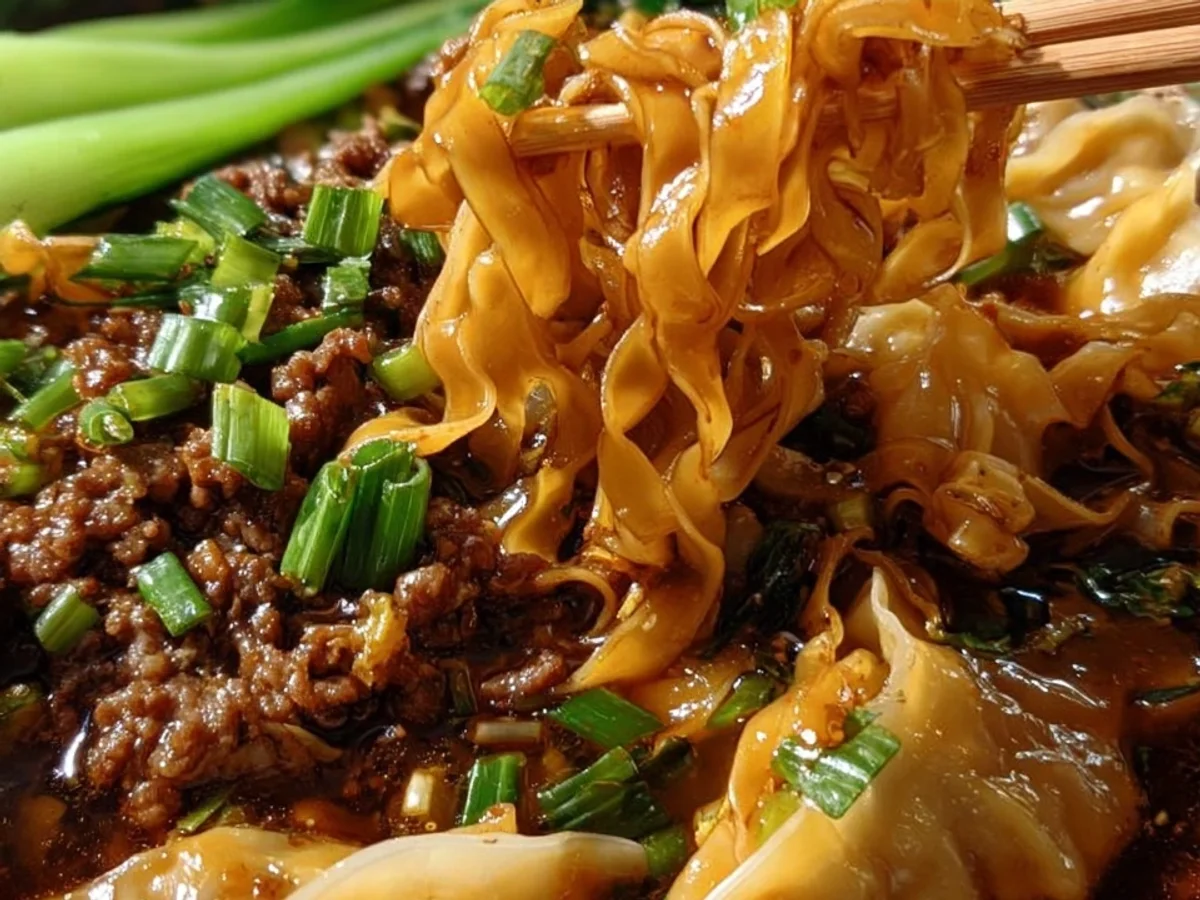 Bold Lamb Potsticker Noodle Bowl: Takeout-Style Flavor - Image 1
