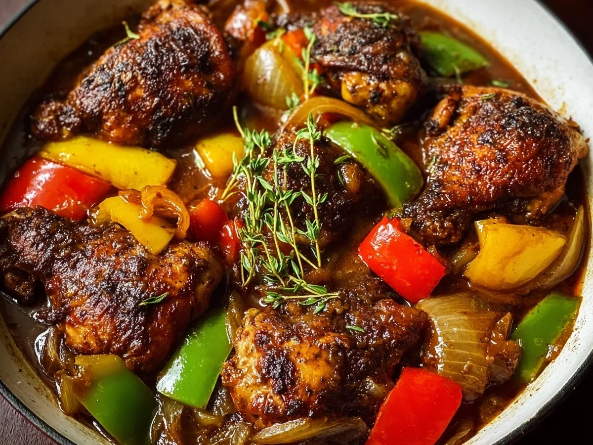 Caribbean Brown Stew Chicken: Island Comfort Dinner - Image 1