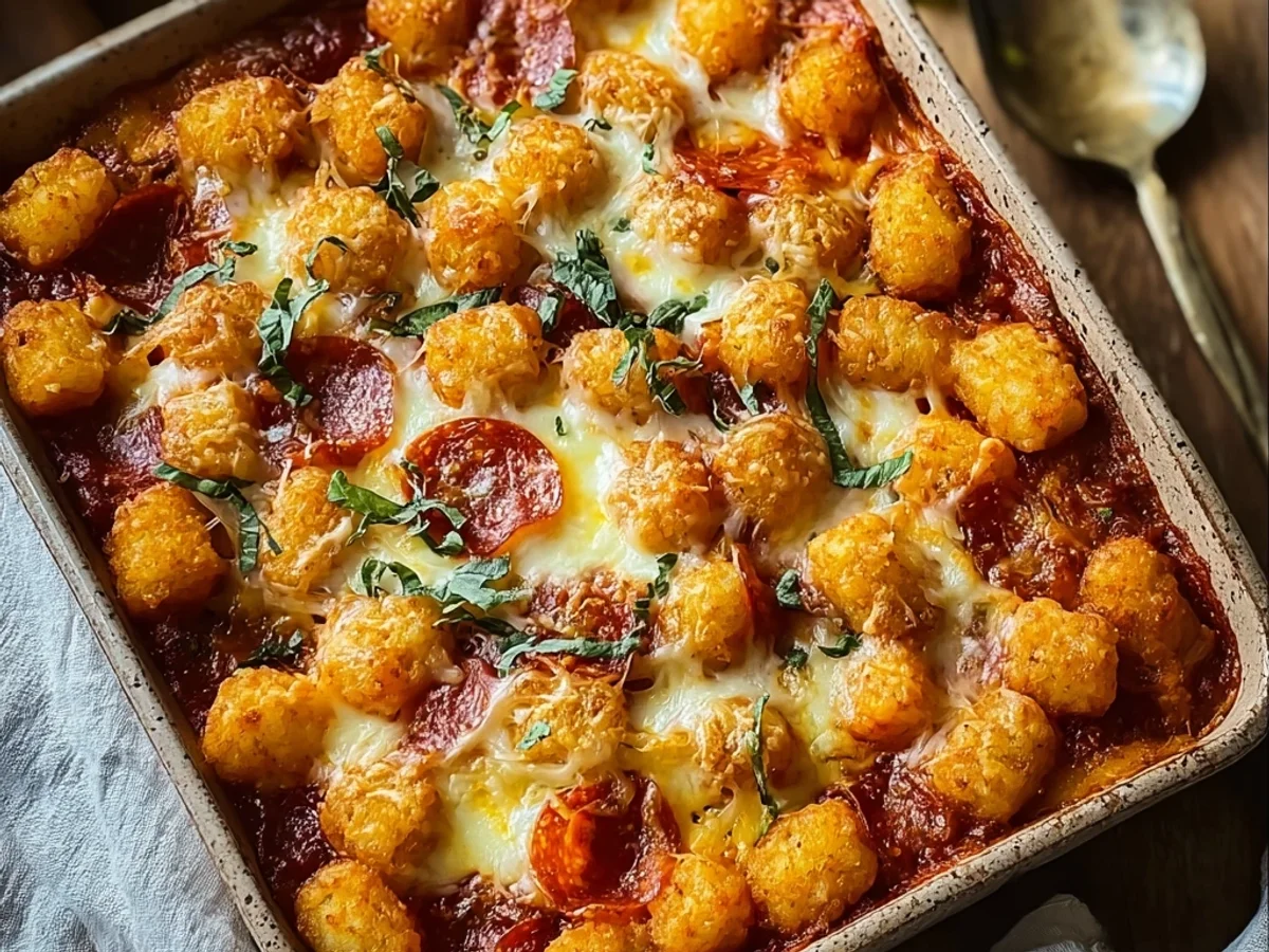Cheesy Pizza Tot Casserole: Simple Weeknight Comfort - Image 2