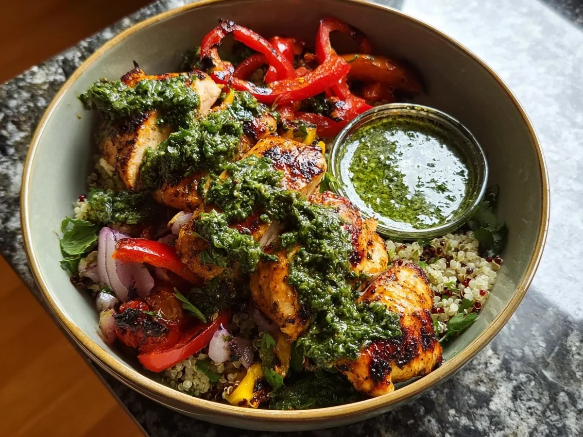 Chimichurri Grilled Chicken Bowl: High Protein Meal - Image 2