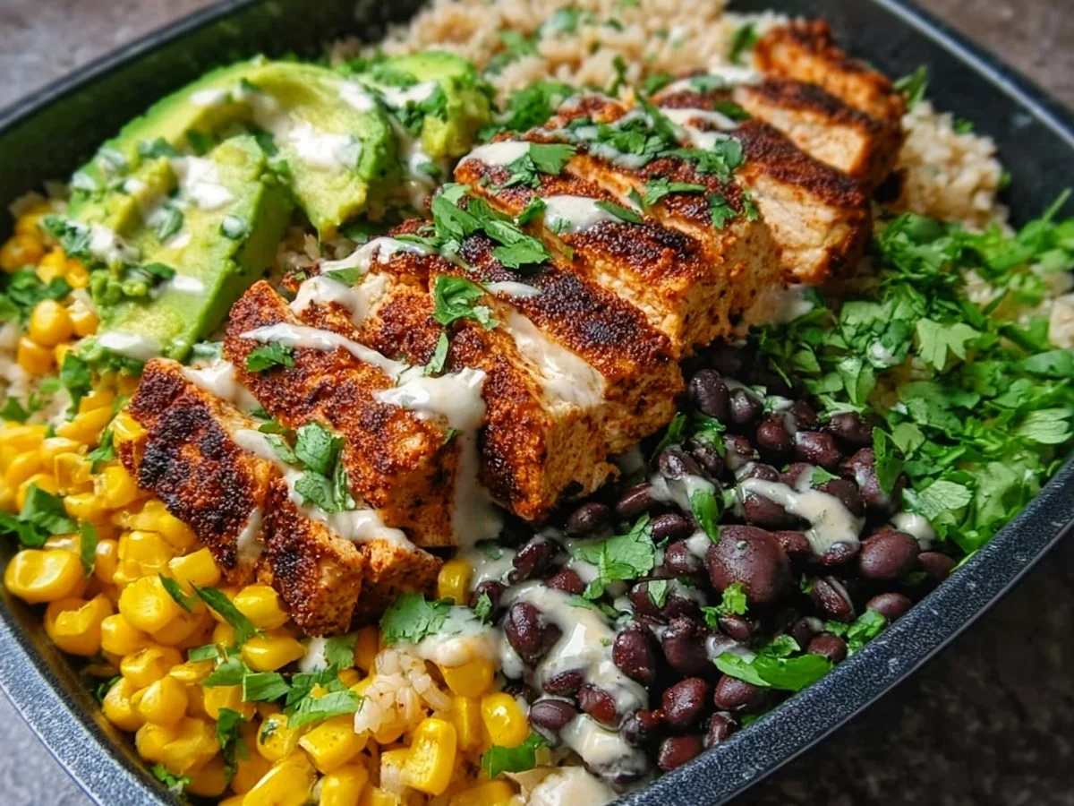 Chipotle Chicken Bowl: High Protein & Meal Prep - Image 1
