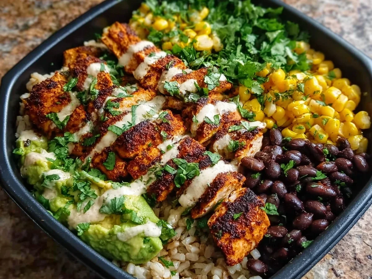 Chipotle Chicken Bowl: High Protein & Meal Prep - Image 2