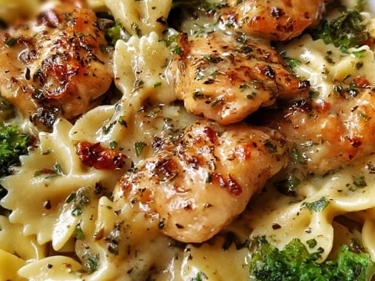Cowboy Butter Lemon Bowtie Chicken & Broccoli Pasta - Image 2