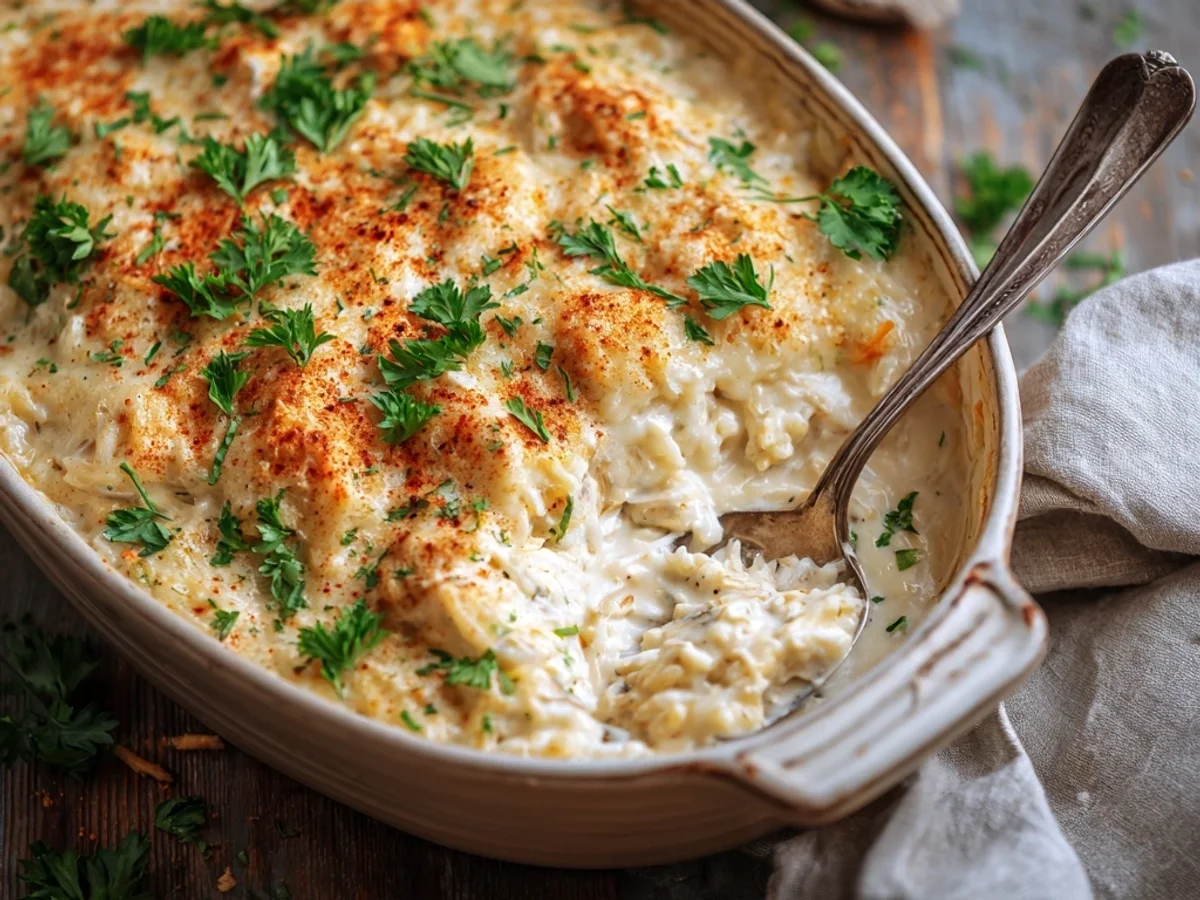 Creamy Angel Chicken Rice Casserole for Family Dinners - Image 1