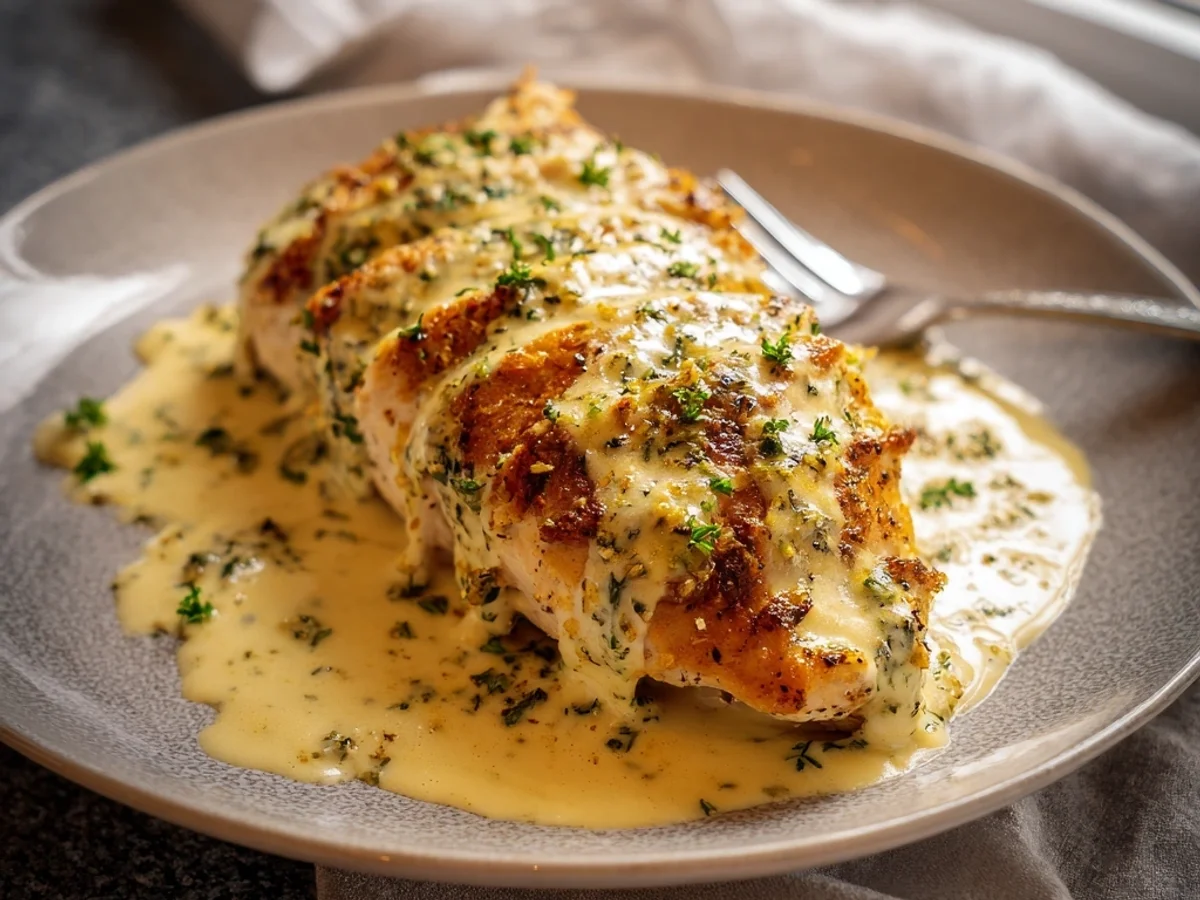 Creamy Baked Caesar Chicken with Zesty Parmesan Sauce - Image 1