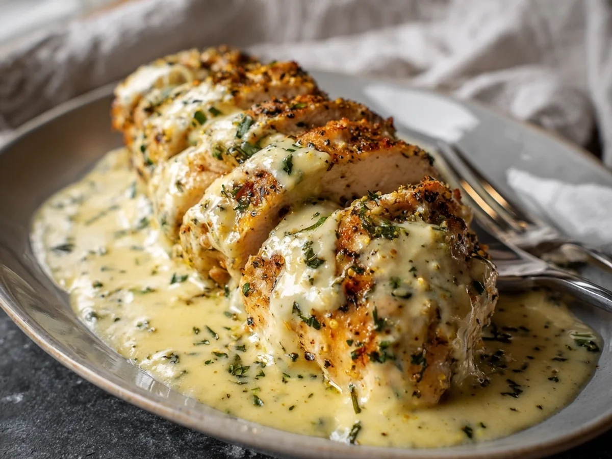 Creamy Baked Caesar Chicken with Zesty Parmesan Sauce - Image 2
