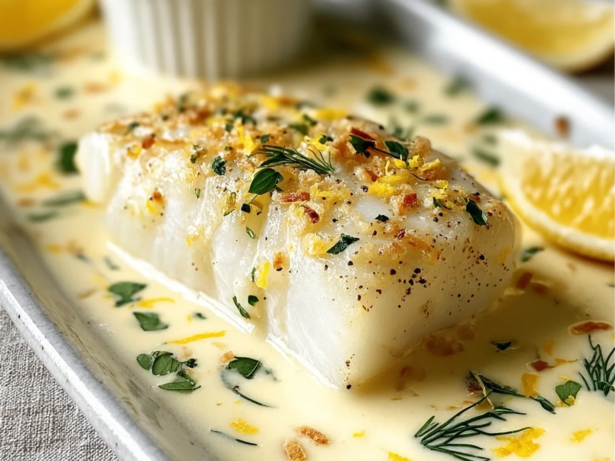 Creamy Baked Cod in Coconut Lemon Sauce - Image 2