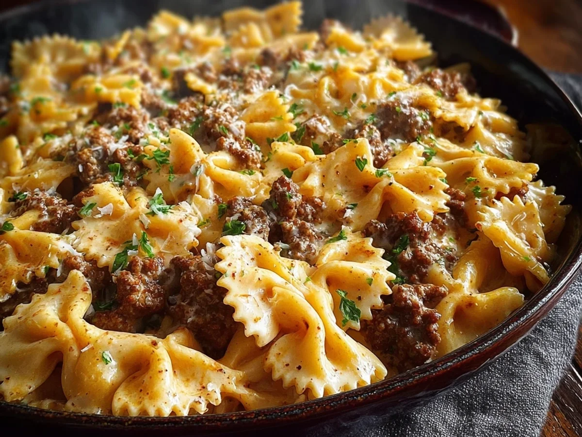 Creamy Cajun Bowties with Spiced Beef - Image 2