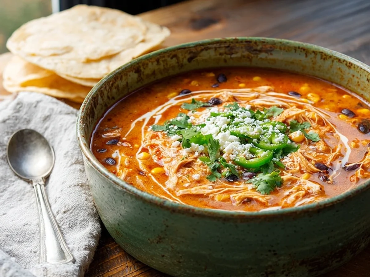 Creamy Chicken Enchilada Soup: Hearty Weeknight Meal - Image 2
