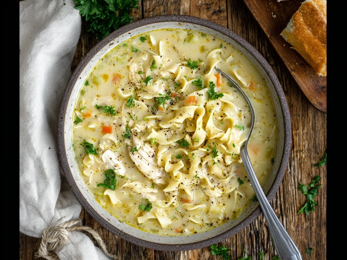 Creamy Chicken Noodle Soup Crockpot: Weeknight Hug - Image 2