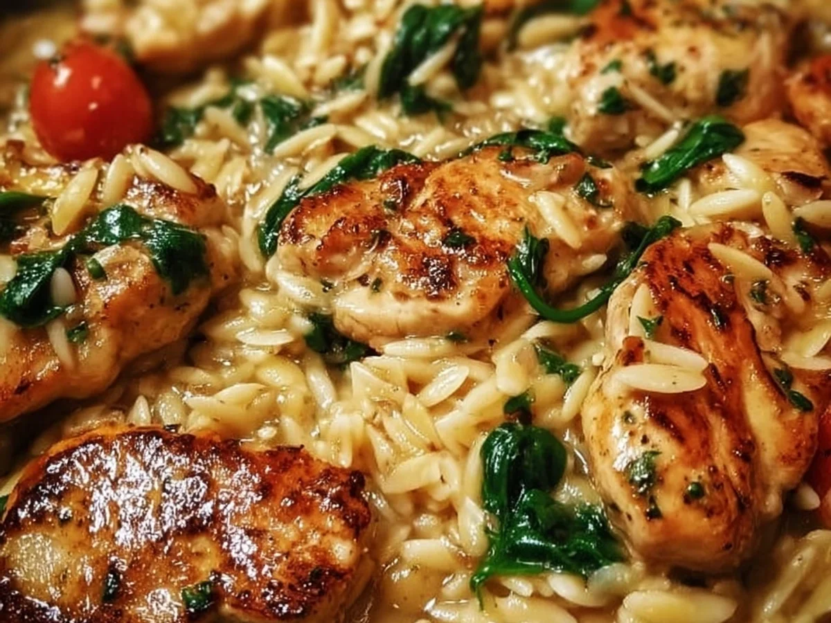Creamy Chicken Orzo: Simple Weeknight Skillet - Image 1