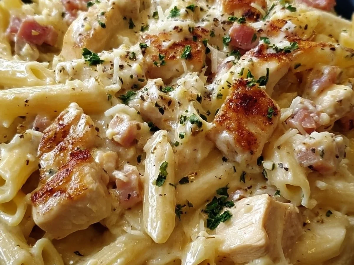 Creamy Chicken Turkey Ham Ranch Pasta Dinner - Image 1