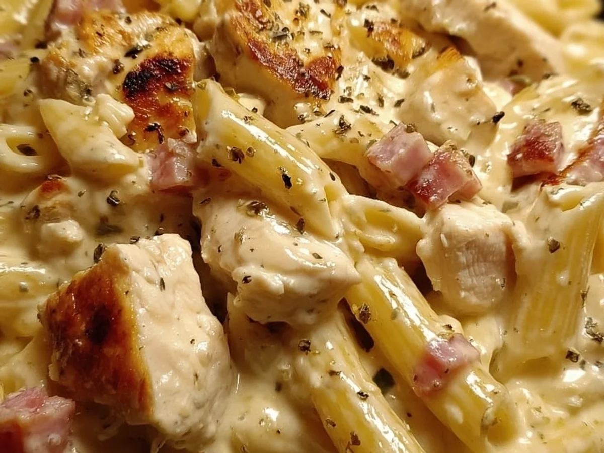 Creamy Chicken Turkey Ham Ranch Pasta Dinner - Image 2