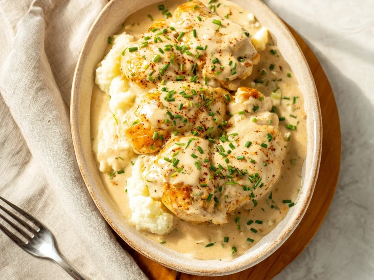 Creamy Chicken & Veggies: Easy Cream Cheese Dinner - Image 1