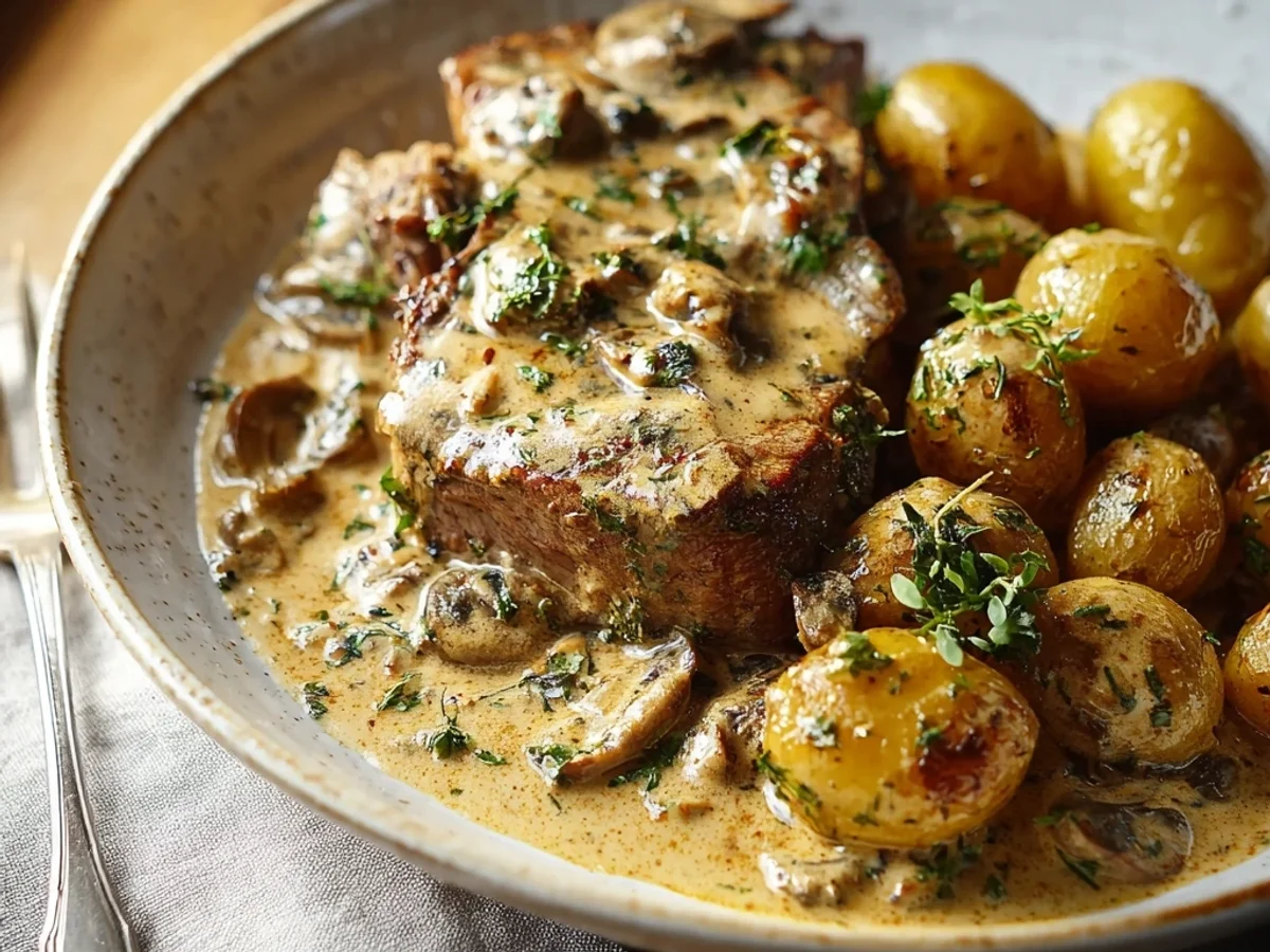 Creamy Garlic Lamb Chops: Easy Crockpot Dinner - Image 2