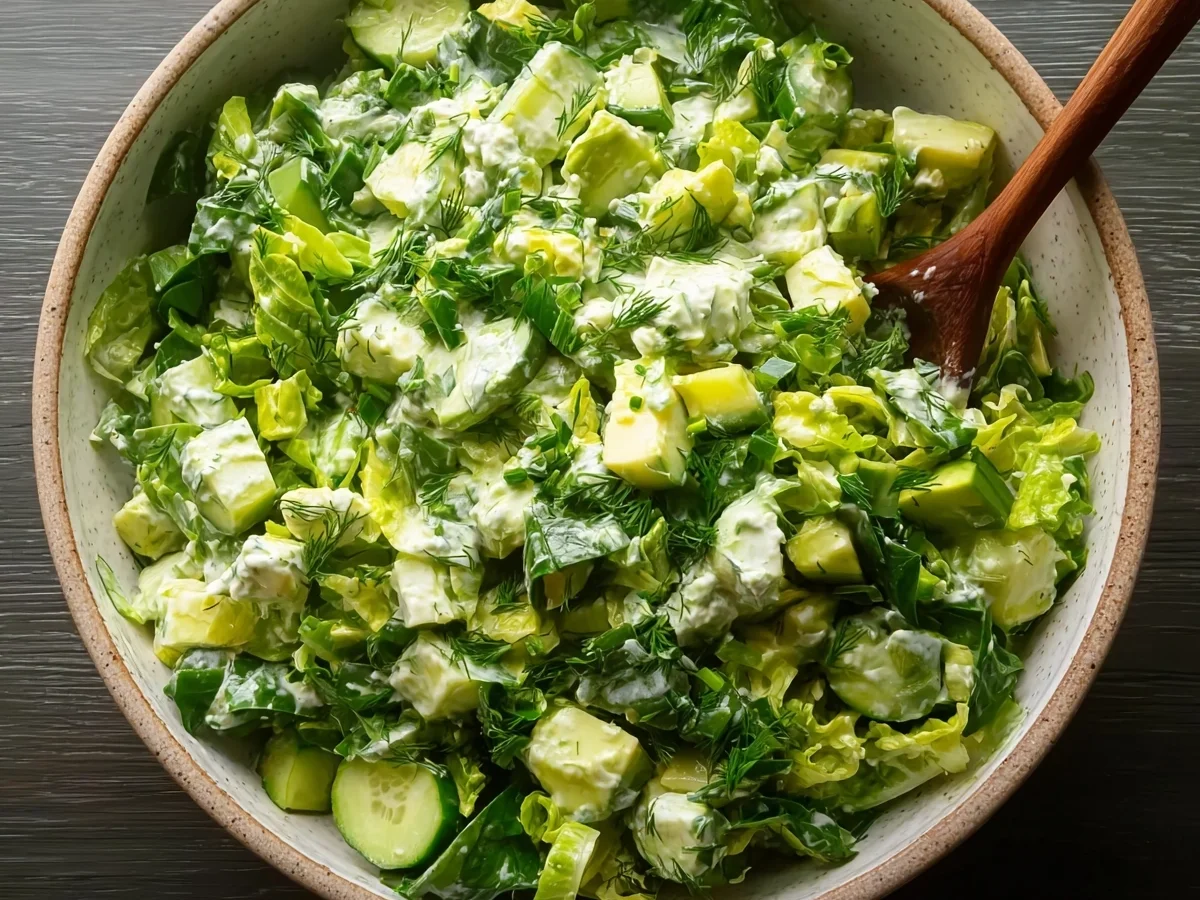 Creamy Green Goddess Salad with Fresh Herbs - Image 1