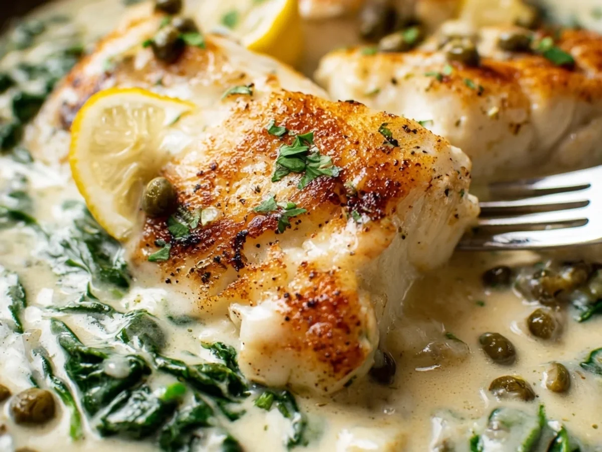 Creamy Halibut Dinner with Lemon Herb Sauce - Image 2