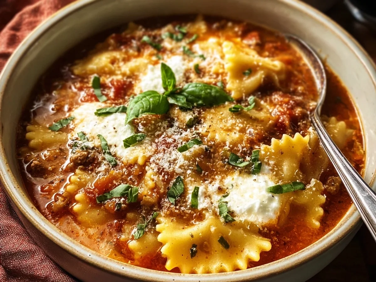Creamy Lasagna Soup: Simple Weeknight Comfort - Image 1