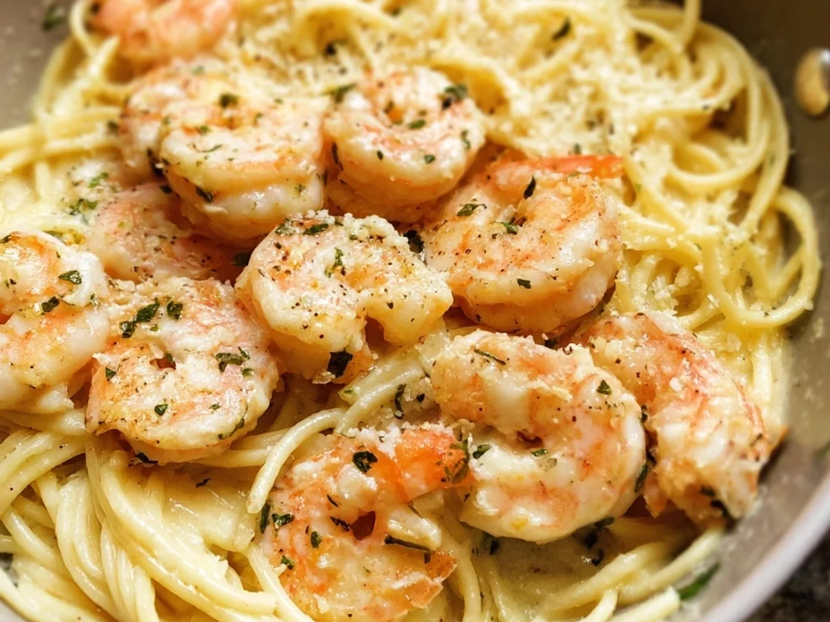 Creamy Lemon Shrimp Spaghetti - Image 1