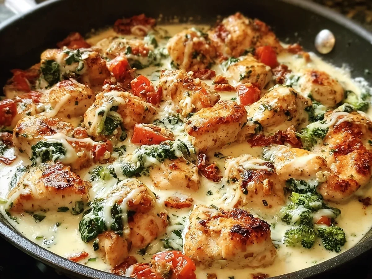 Creamy Low-Carb Tuscan Chicken for a Family Dinner - Image 2