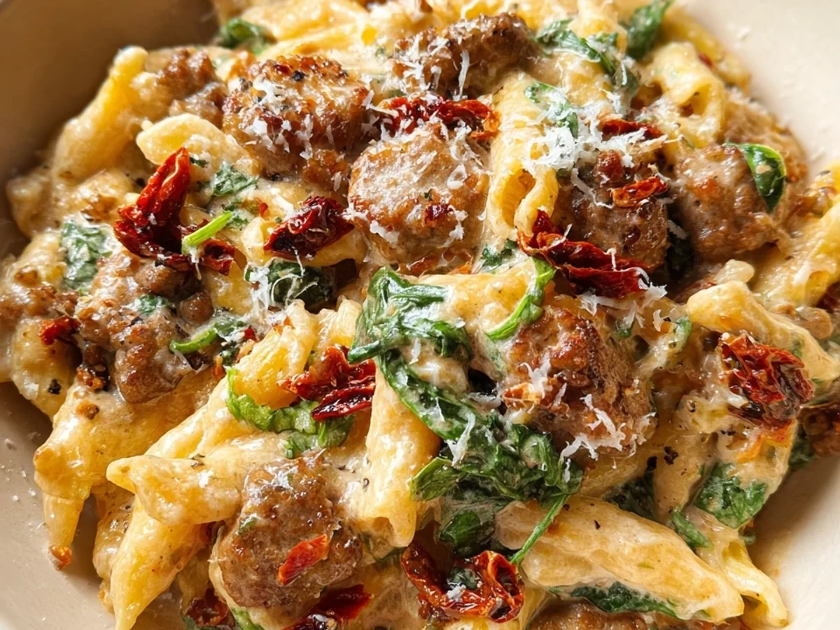 Creamy Marry Me Beef Sausage Pasta with Sun-Dried Tomatoes - Image 2