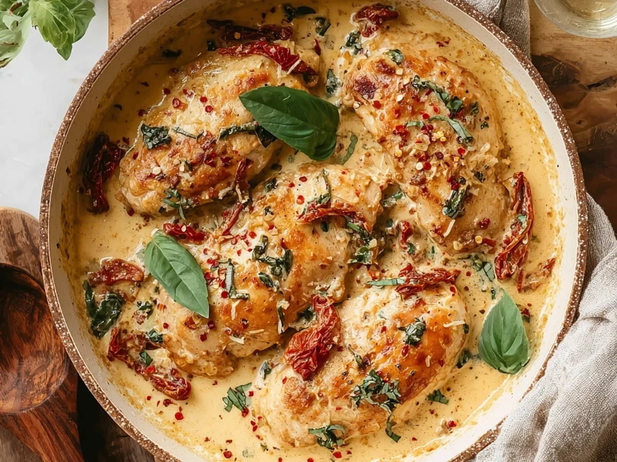 Creamy Marry Me Chicken: Sun-Dried Tomato Sauce - Image 1