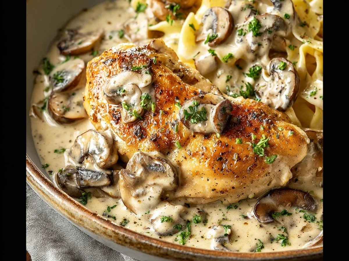 Creamy Mushroom Chicken Skillet Recipe - Image 1