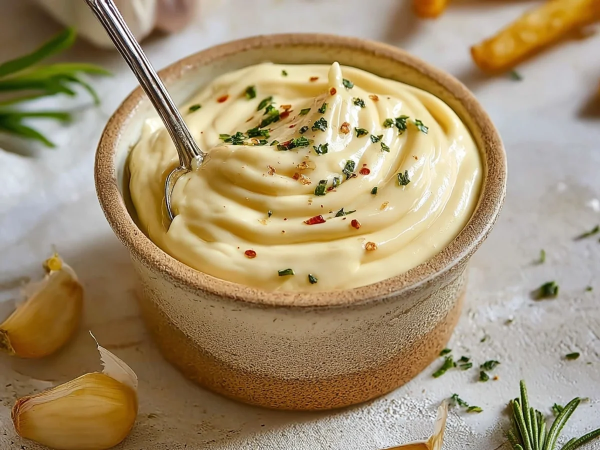 Creamy Roasted Garlic Aioli Sauce: Homemade Zest - Image 1