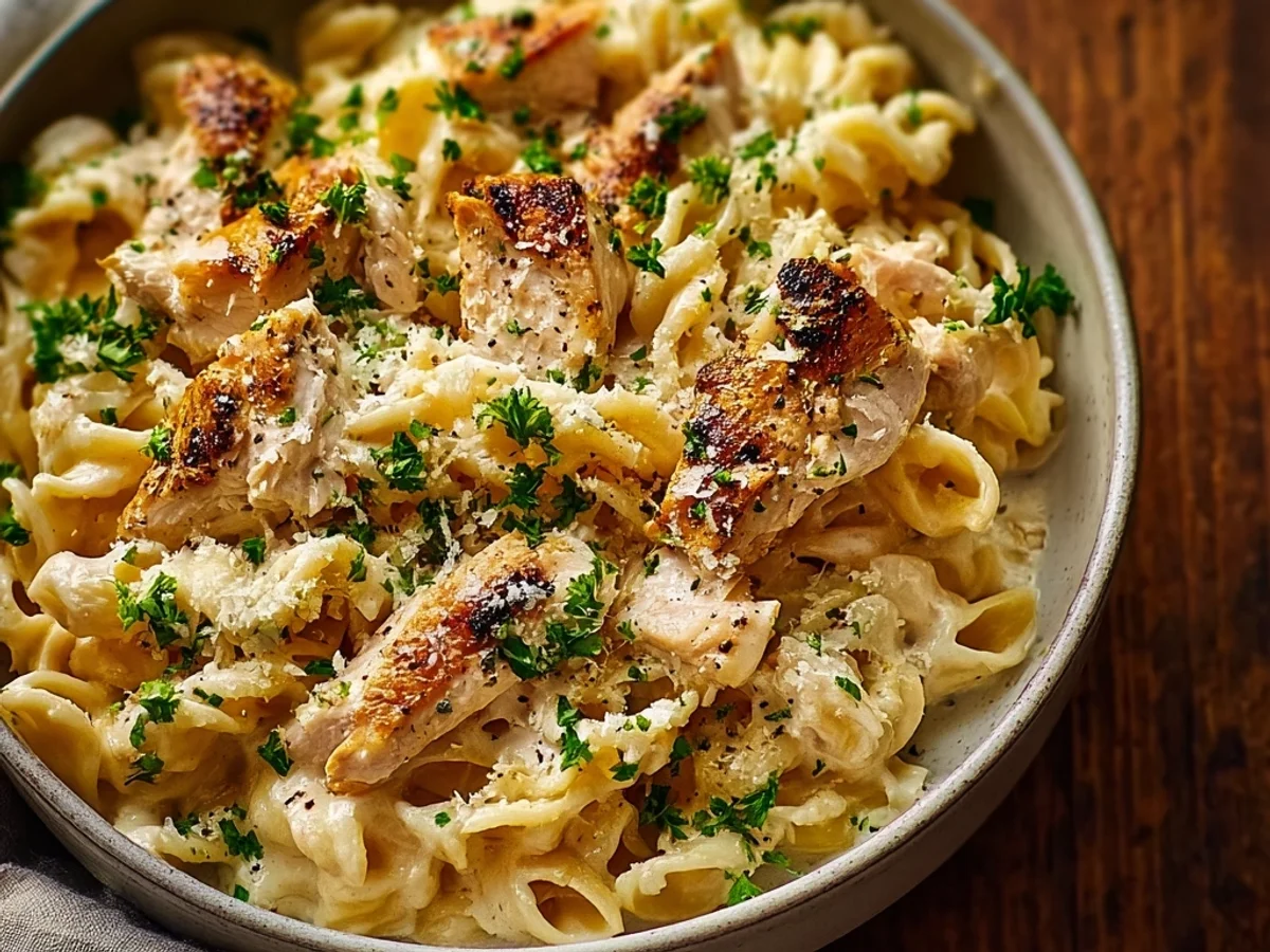 Creamy Rotisserie Chicken Pasta: Easy Weeknight Delight - Image 1