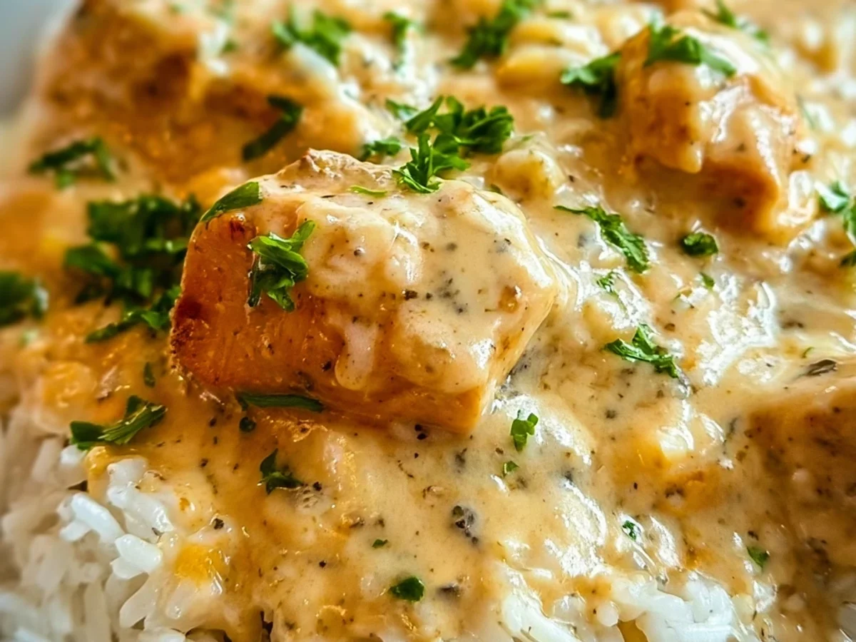 Creamy Smothered Chicken and Rice Dinner Recipe - Image 1