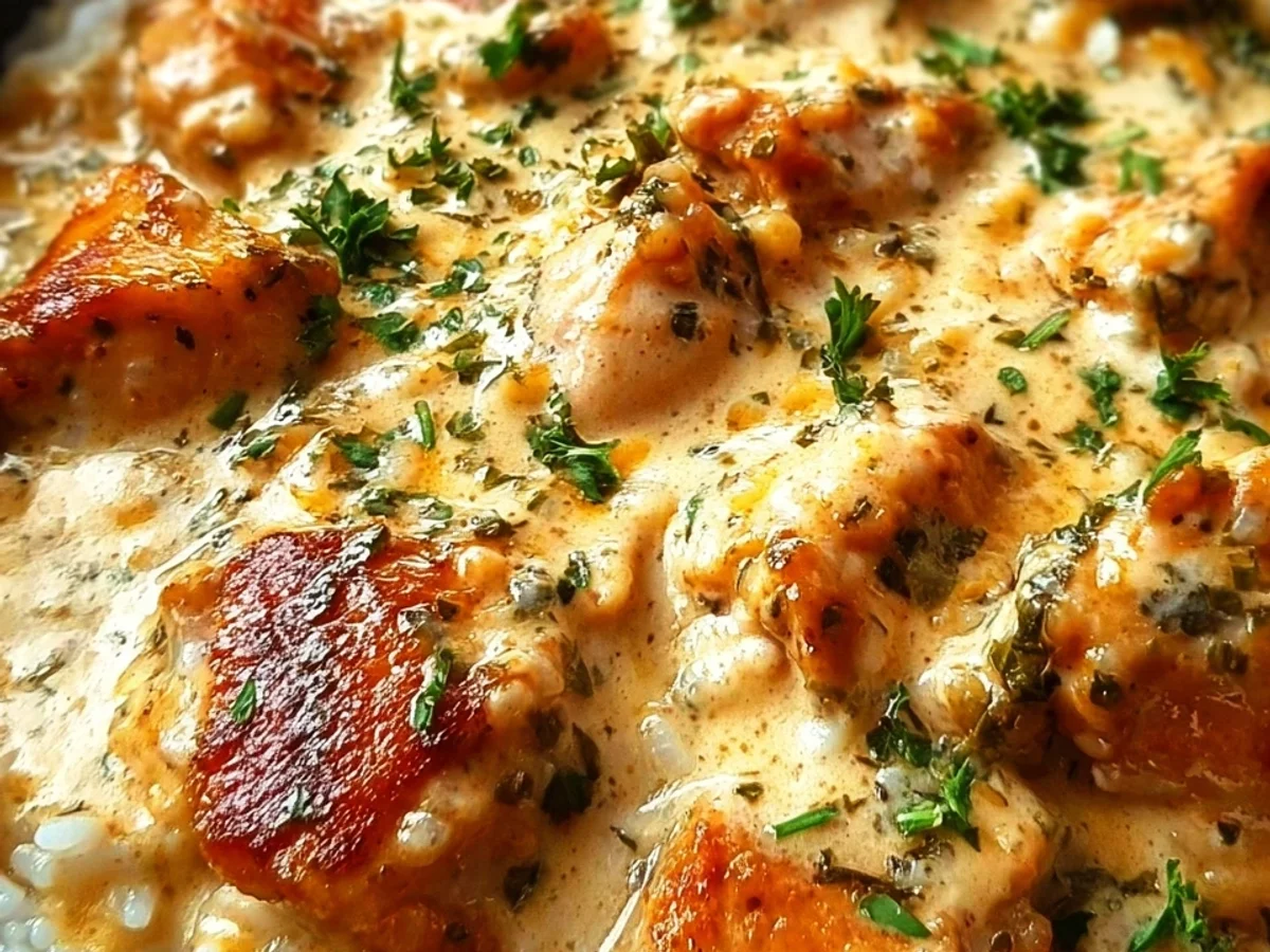 Creamy Smothered Chicken and Rice Dinner Recipe - Image 2