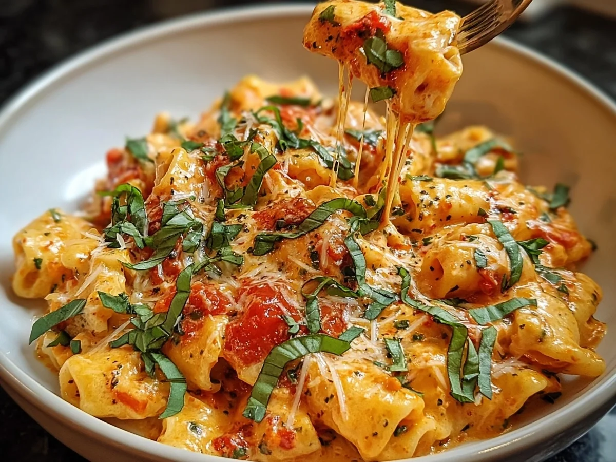 Creamy Tomato Garlic Pasta: Quick & Easy Italian Dinner - Image 1