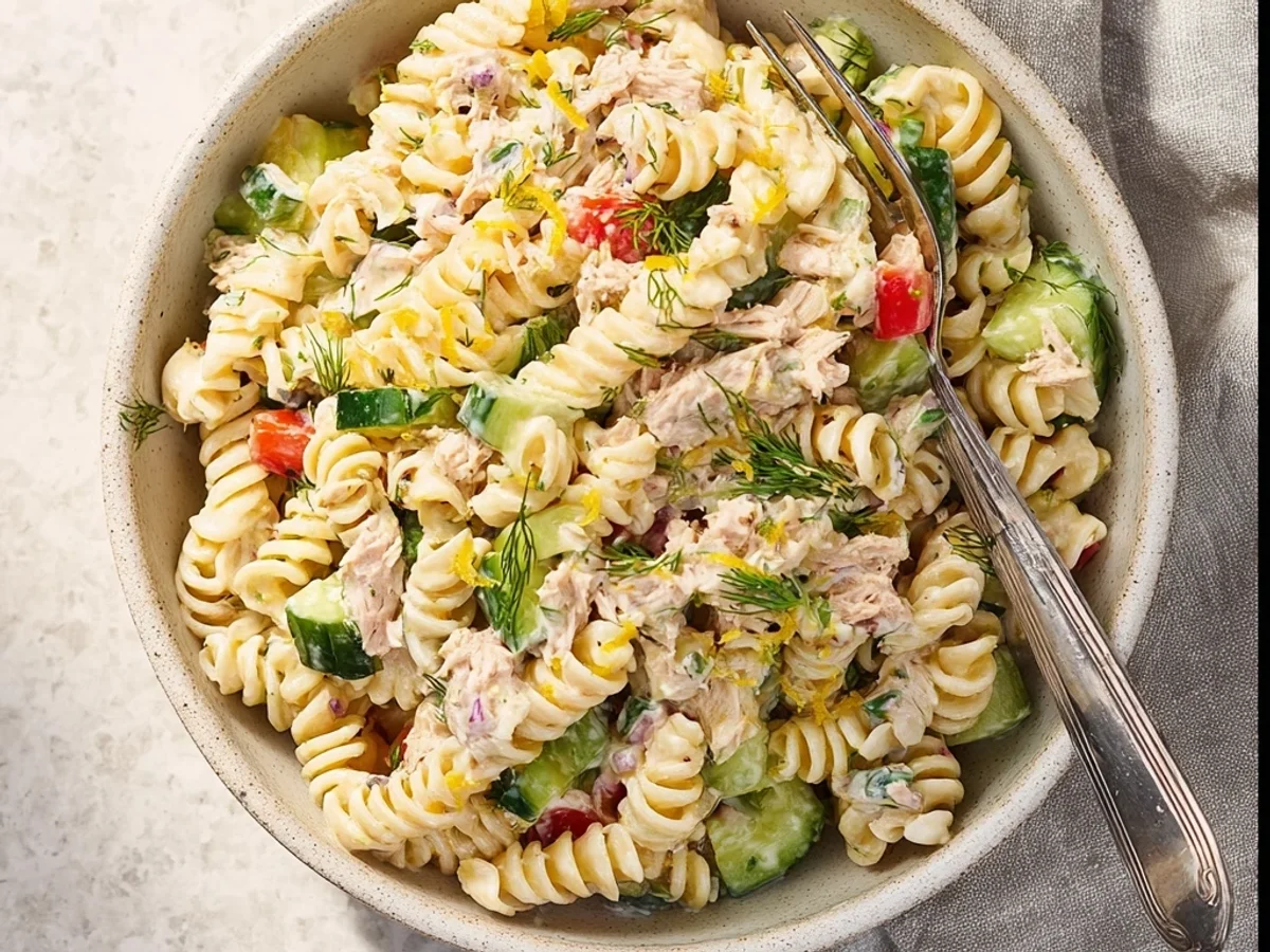 Creamy Tuna Pasta Salad: Simple, Hearty, & Quick - Image 1